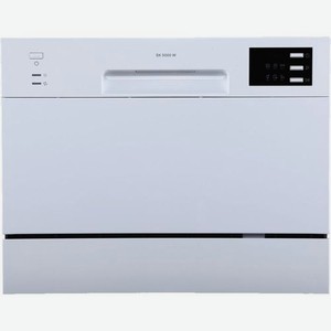 Посудомоечная машина Midea MCFD55320W, компактная, настольная, 55см, загрузка 6 комплектов, белая