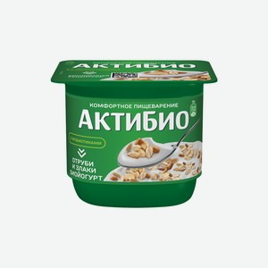 Йогурт Актибио отруби-злаки 2.9%, 130г Россия
