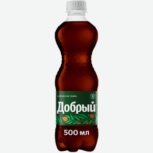 Напиток безалкогольный сильногазированный Добрый, Сибирские травы Лимонады России 0.5л