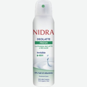 Дезодорант Nidra Молочные протеины с ментолом женский аэрозоль 150мл