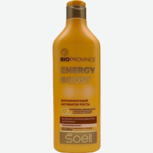 Бальзам для волос Soell Bioprovince Energy Boost укрепление и рост 400мл