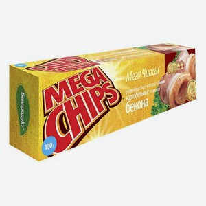 Чипсы Mega Chips картофельные с беконом, 100 г