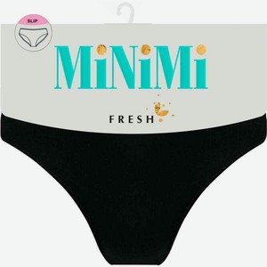 Трусы-слипы женские MiNiMi Fresh MF221 с заниженной талией цвет: черный, 48 р-р