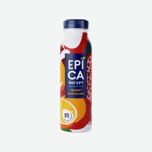 Йогурт питьевой Epica гранат/апельсин 2,5%, 0,29 кг