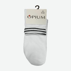 Носки муж. Opium 8MM - белый/черный, Черная полоска, 29