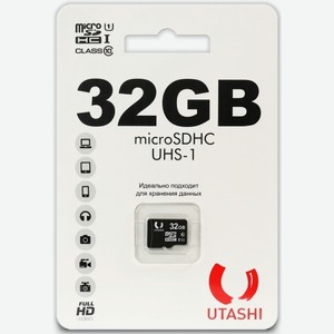 Карта памяти Utashi microsdhc 32GB Class 10 UHS-I (UT32GBSDCL10-00)