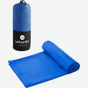 Полотенце спортивное охлаждающее Urbanfit 70х140 см, микрофибра, синее (377007)