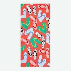 Полотенце пляжное Этель  Розовые сандали , 70х140 см (5235972)