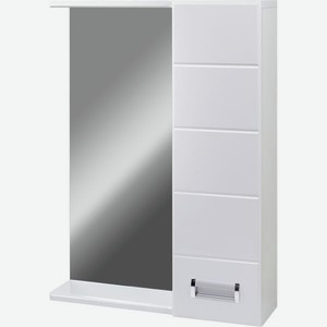 Зеркало-шкаф DORATIZ  Вега 60 , левый, с подсветкой, белый (2711.212)