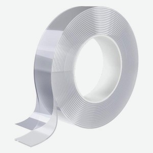 Крепежная лента DASWERK Скотч Nano Tape, многоразовая, двухсторонняя, прозрачная, 2 мм, 5 м х 30 мм (607929)