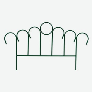 Забор декоративный СИМАЛЕНД  Восход , 49х415 см, 5 секций, металл, зеленый (2083037)
