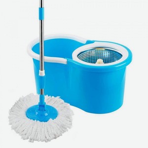 Комплект для уборки Spin Mop (ведро с отжимом  центрифуга  швабра  моп  с телескопической ручкой)