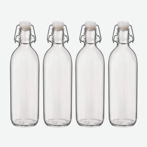 Комплект из 4 стеклянных бутылок 0,5 л. В комплект входят: бутылка 4 шт., пробка 4 шт., этикетка 4