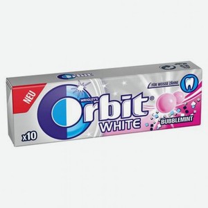 Жевательная резинка Orbit White Bubblemint 13,6г Россия