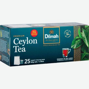 Чай чёрный Dilmah Premium Ceylon, 25×2 г