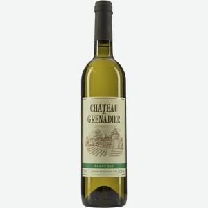 Вино Шато де Гренадер белое, сухое, 0.7л