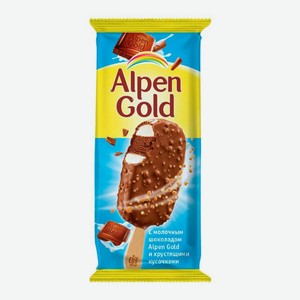 БЗМЖ Мороженое Alpen Gold в мол шок с хруст кус 58г эскимо