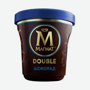 БЗМЖ Мороженое Магнат DOUBLE слив-е шоколад 440мл пинта