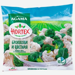 Смесь овощная Hortex/Аgama брокколи цветная капуста 400г