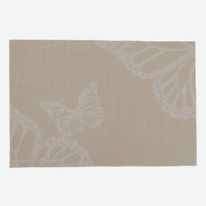 Салфетка-плетенка Remiling Бабочки бежевая, 30х45 см