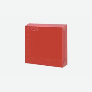 Салфетки бумажные Gratias красные 2-слойные 33 см 25 л