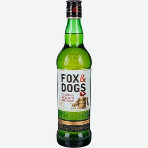 Виски FOX & DOGS Купажированный алк.40%, Россия, 0.5 L