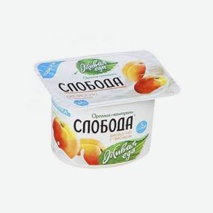 Биойогурт <Слобода> обогащенный лактобактериями с персиком ж2.5% 125г Россия