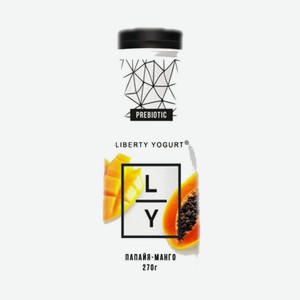 Йогурт <Liberty> питьевой папайя/манго ж1/5% 270г пэт Россия