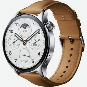 Смарт-часы Xiaomi Watch S1 Pro GL M2135W1, 1.47 , серебристый / коричневый [bhr6417gl]