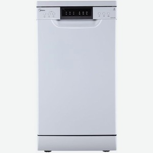 Посудомоечная машина Midea MFD45S120Wi, узкая, напольная, 44.8см, загрузка 9 комплектов, белая