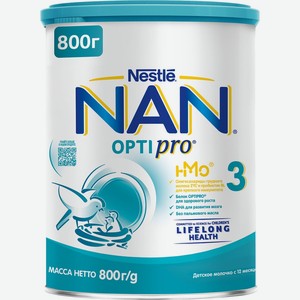 Смесь NAN 3 OPTIPRO молочная 800г