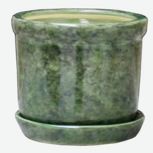 Горшок керамический зеленый Ø18 см, 2 л