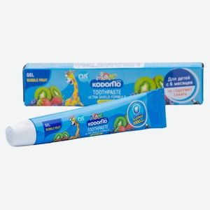 Зубная паста детская Lion Kodomo гелевая с ароматом мультифрукта с 6 мес., 40 г