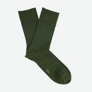 Носки рубчик зеленые