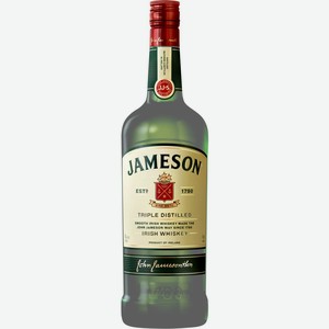 Виски JAMESON Джемесон Ирландский купажированный алк.40%, Ирландия, 1 L