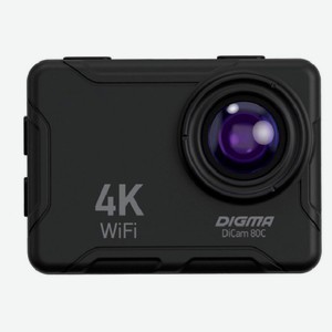 Экшн-камера DIGMA DiCam 80C черная