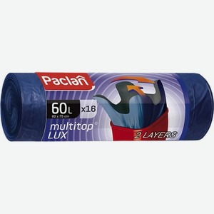 Мешки для мусора Paclan Multitop Lux 30мкн 60л 16шт