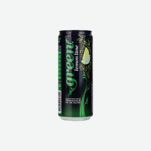 Напиток сильногазированный Green Cola Лимон и лайм без сахара ж/б 330 мл
