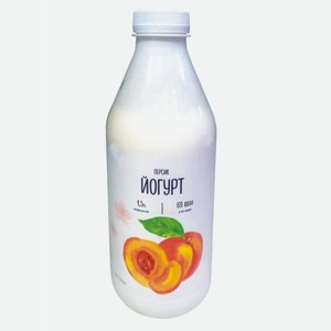 йогурт (вкус персика) 1,5% бзмж 0,85л