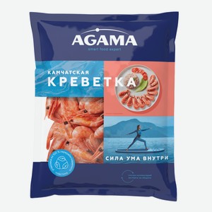 Креветки камчатские Agama 35/45 варено-мороженые, 800г Россия