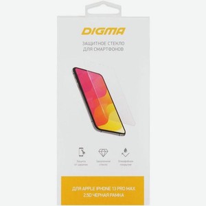 Защитное стекло для экрана Digma DGG1AP13PA для Apple iPhone 13/13 Pro/14 прозрачная, 1 шт