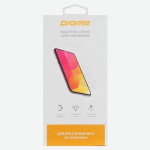 Защитное стекло для экрана Digma 2.5D для Apple iPhone XR/11 2.5D, 1 шт, черный [dgg2ap11xa]