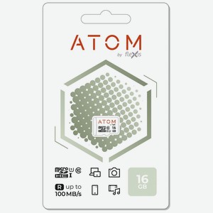 Карта памяти Atom microsdhc UHS-1 U1 16GB (AMSDU1/16GB)