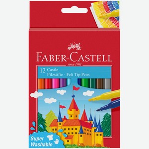 Фломастеры Faber-Castell Замок смываемые 12 цветов Китай