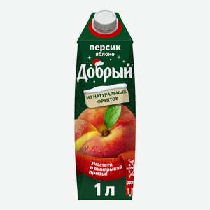 Нектар Добрый персик-яблоко 1 л