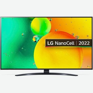 55  Телевизор LG 55NANO766QA.ARUB, NanoCell, 4K Ultra HD, синяя сажа, СМАРТ ТВ, WebOS