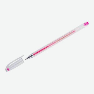 Ручка гелевая Crown Hi-Jell цвет пасты: розовый, 0,7 мм