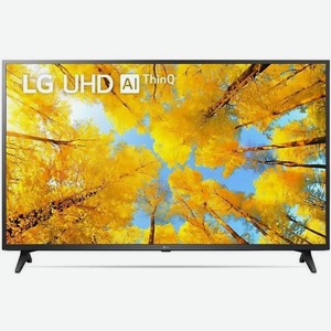 50  Телевизор LG 50UQ75006LF.ARUB, 4K Ultra HD, черный, СМАРТ ТВ, WebOS