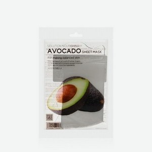 Маска для лица Tenzero Solution Nourishing Avocado Sheet mask с экстрактом авокадо 25мл