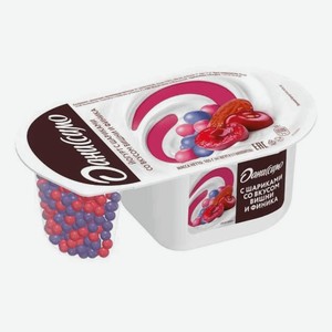 Йогурт Даниссимо Фантазия с шариками со вкусом вишни и финика 6.9%, 105 г